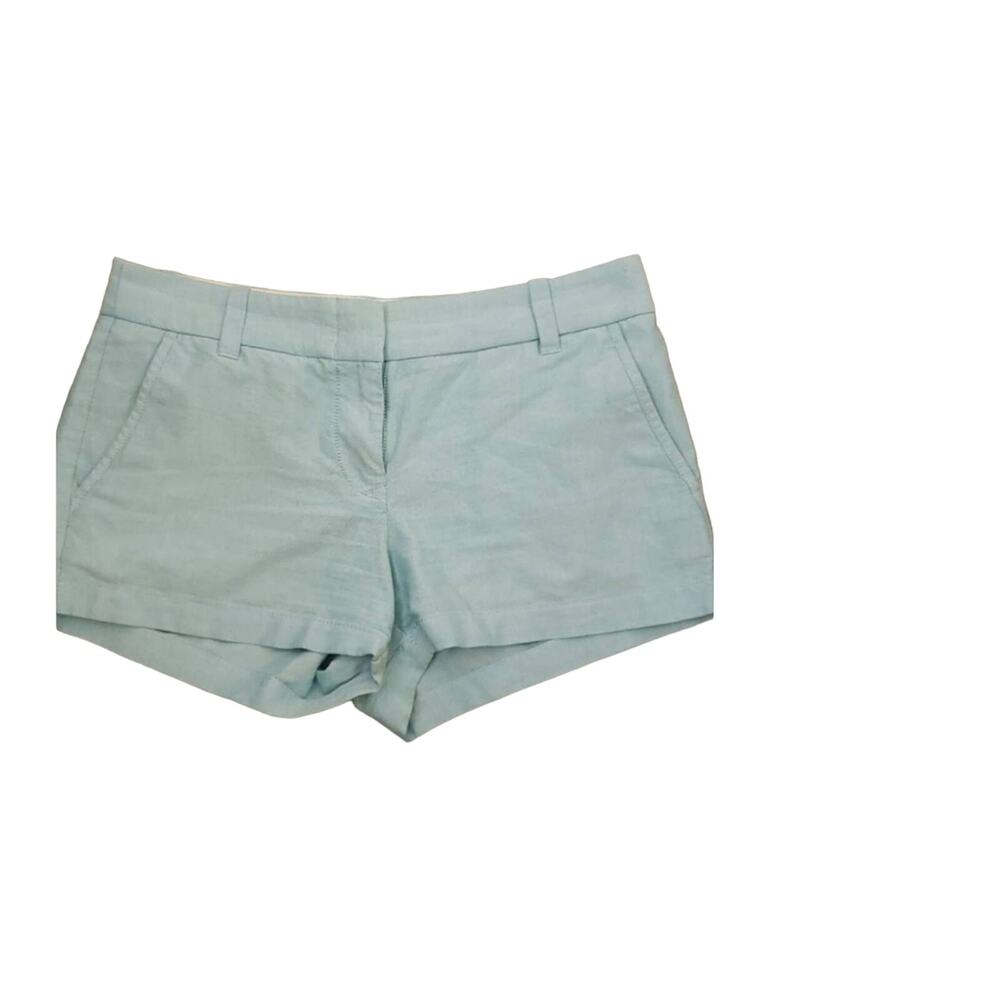 J. Crew Turquoise Blue Chino Style Shorts Size 4